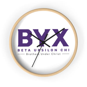 Beta Upsilon Chi - Brothers Under Christ - White - Wall Clock