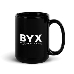 Beta Upsilon Chi Black Glossy Mug