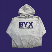Load image into Gallery viewer, Beta Upsilon Chi Stitch Lettered Hoodie With Embroidery