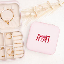 Load image into Gallery viewer, Alpha Omicron Pi Jewelry Travel Case