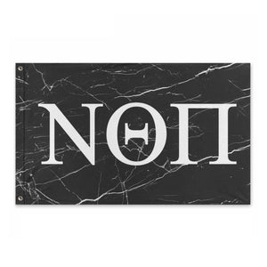 Nu Theta Pi Black Marble Flag