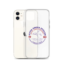 Load image into Gallery viewer, Alpha Omega Epsilon 40th Anniversary Clear Case for iPhone®