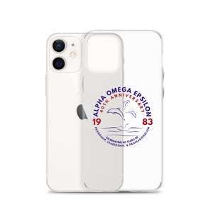 Alpha Omega Epsilon 40th Anniversary Clear Case for iPhone®