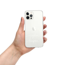 Load image into Gallery viewer, Sigma Kappa White Script Clear Case for iPhone®