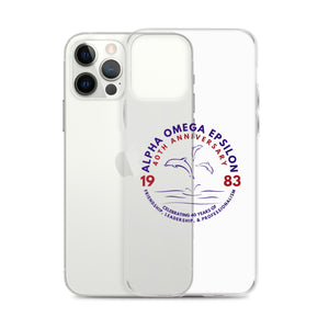 Alpha Omega Epsilon 40th Anniversary Clear Case for iPhone®