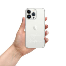 Load image into Gallery viewer, Sigma Kappa White Script Clear Case for iPhone®