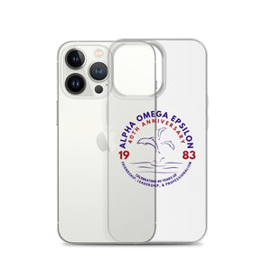 Alpha Omega Epsilon 40th Anniversary Clear Case for iPhone®