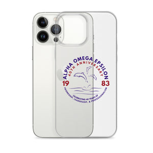 Alpha Omega Epsilon 40th Anniversary Clear Case for iPhone®