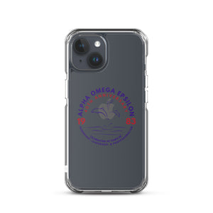 Alpha Omega Epsilon 40th Anniversary Clear Case for iPhone®