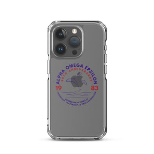 Alpha Omega Epsilon 40th Anniversary Clear Case for iPhone®