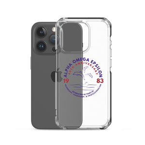 Alpha Omega Epsilon 40th Anniversary Clear Case for iPhone®