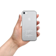 Load image into Gallery viewer, Sigma Kappa White Script Clear Case for iPhone®