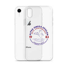 Load image into Gallery viewer, Alpha Omega Epsilon 40th Anniversary Clear Case for iPhone®