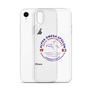 Alpha Omega Epsilon 40th Anniversary Clear Case for iPhone®