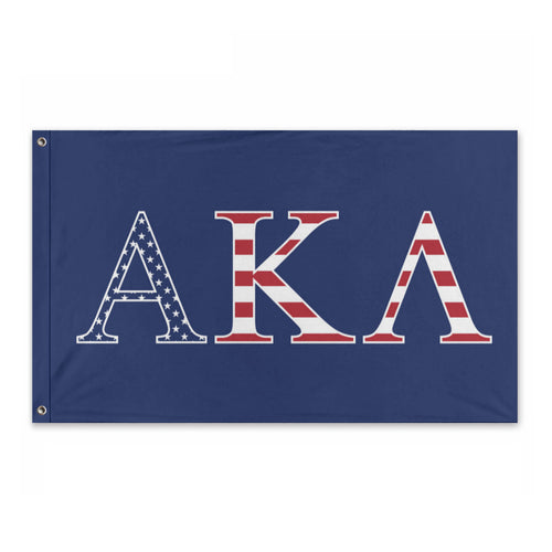 Alpha Kappa Lambda USA Flag - Blue