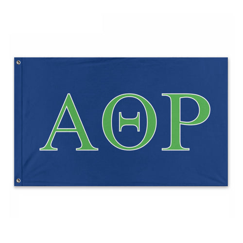 Alpha Theta Rho Fraternity Flag - Royal, Bright Green & White