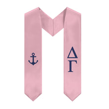 Load image into Gallery viewer, Delta Gamma Anchor Stole - DG Pink &amp; DG Navy