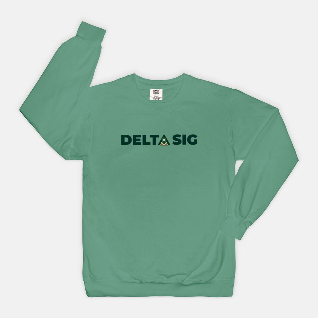 Delta Sig Comfort Colors Crewneck Sweatshirt