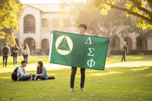 Load image into Gallery viewer, Double-Sided Delta Sigma Phi Official Fraternity Flag