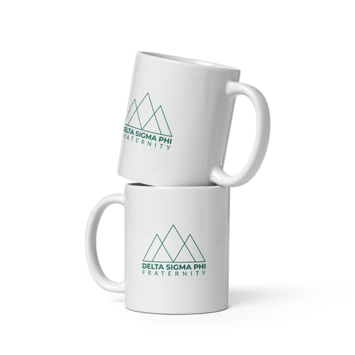 Delta Sigma Phi Fraternity White Glossy Mug