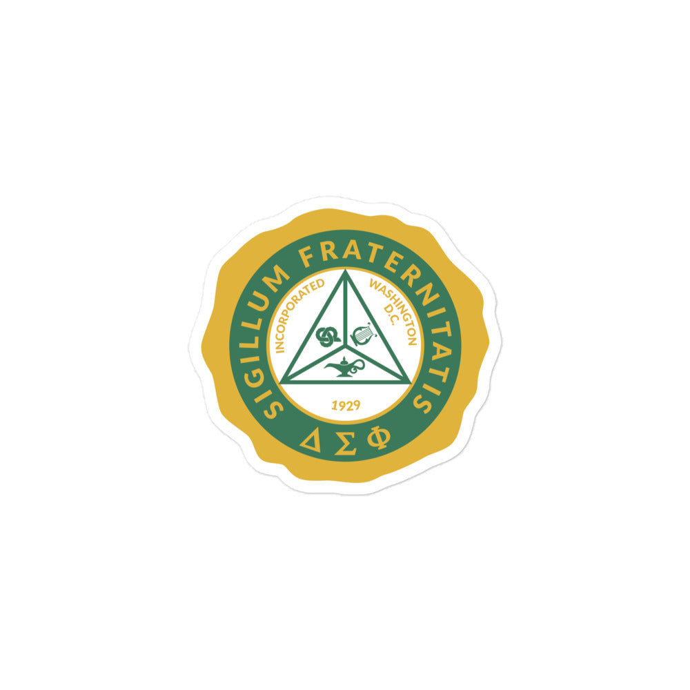 Delta Sigma Phi Fraternity Seal Sticker