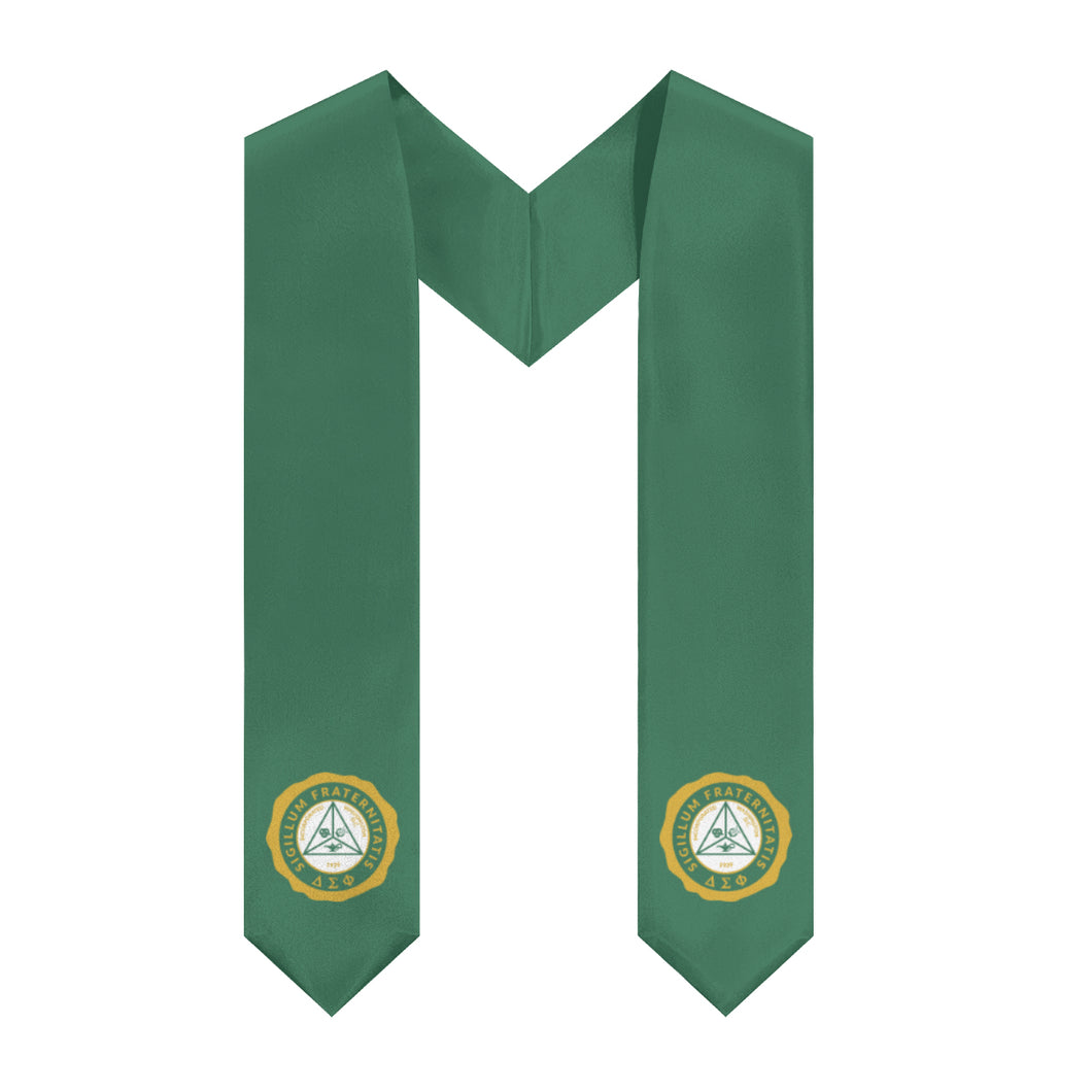 Delta Sigma Phi Stole With Seal - Green