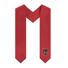 Load image into Gallery viewer, Delta Kappa Epsilon Stole With Primary Badge - Red