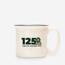 Load image into Gallery viewer, Delta Sigma Phi Anniversary Ceramic Camp Mug - Speckled