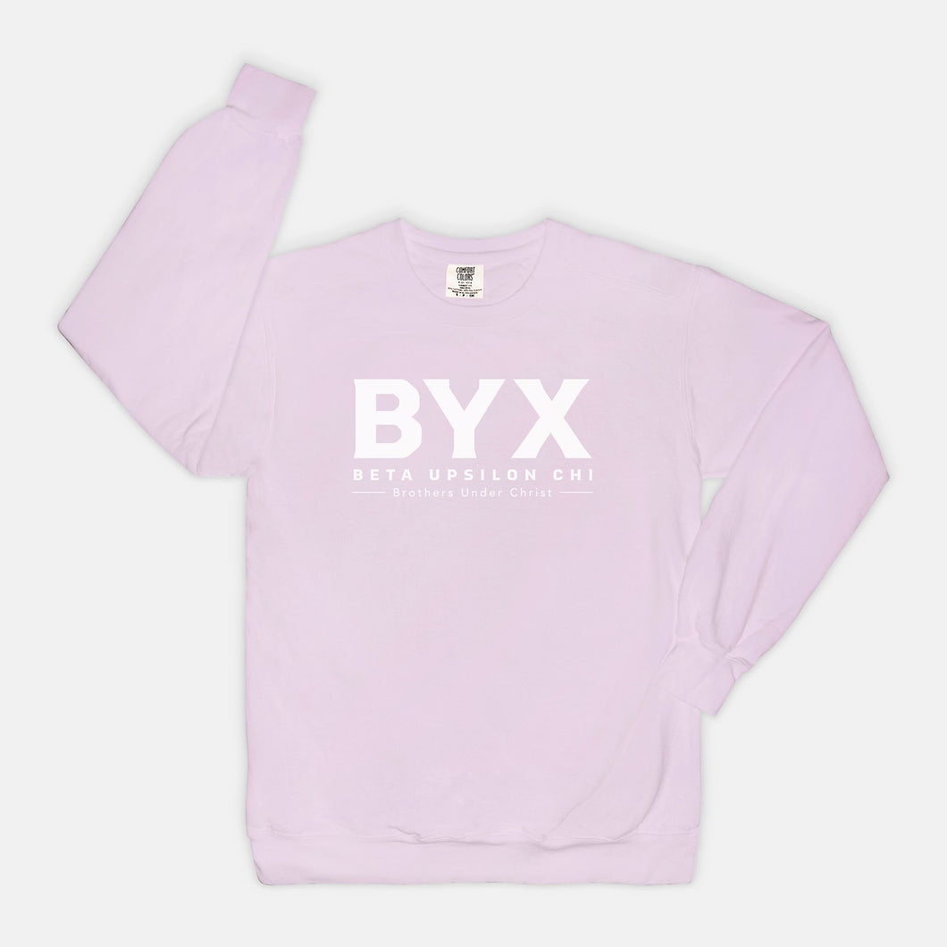 Beta Upsilon Chi Comfort Colors Crewneck Sweatshirt