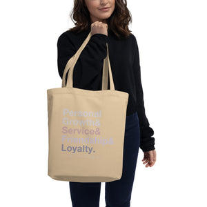 Sigma Kappa Values Eco Tote Bag