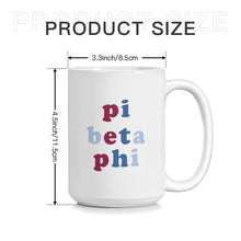 Load image into Gallery viewer, Pi Beta Phi Bubble Sorority Mug