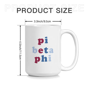 Pi Beta Phi Bubble Sorority Mug