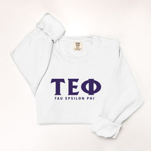 Load image into Gallery viewer, Tau Epsilon Phi Comfort Colors Sweatshirt