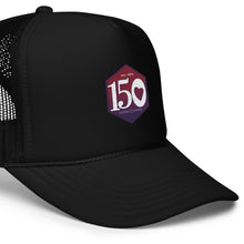 Load image into Gallery viewer, Sigma Kappa Anniversary Badge Foam Trucker Hat