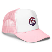 Load image into Gallery viewer, Sigma Kappa Anniversary Badge Foam Trucker Hat