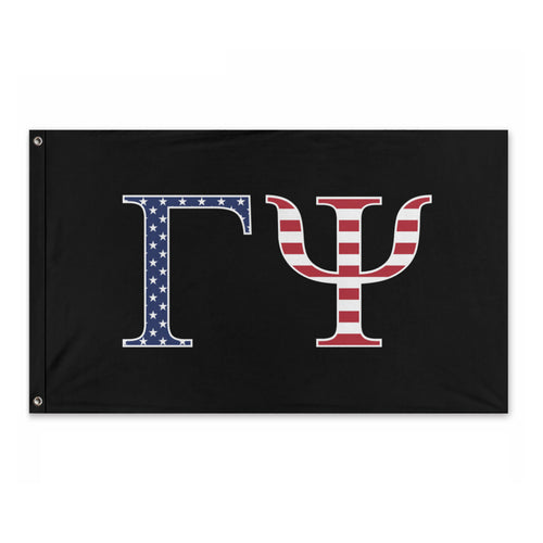 Gamma Psi USA Flag - Black