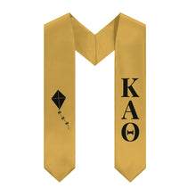 Load image into Gallery viewer, Kappa Alpha Theta Kite Stole - Dark Gold