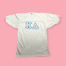 Load image into Gallery viewer, Kappa Delta Custom Jersey Shirt - White &amp; Pink