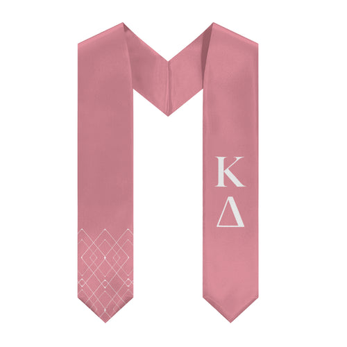 Kappa Delta Diamond Stole - Active Pink