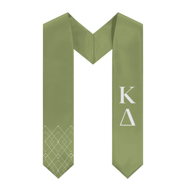 Kappa Delta Diamond Stole - KD Olive