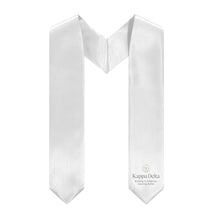 Load image into Gallery viewer, Kappa Delta Logo Stole - White