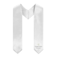 Kappa Delta Logo Stole - White