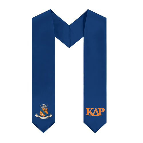Kappa Delta Rho Logo Letters + Crest - Middlebury Blue, Princeton Orange & White
