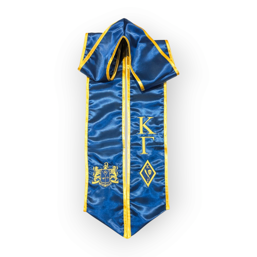 Kappa Gamma Embroidered Graduation Stole