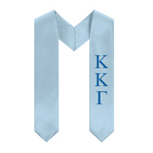Load image into Gallery viewer, Kappa Kappa Gamma Simple Stole - Light Blue &amp; Royal Blue
