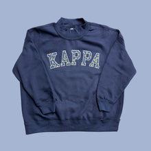 Load image into Gallery viewer, KAPPA Mockneck - Navy, Navy Daisies &amp; White
