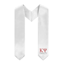 Load image into Gallery viewer, Kappa Psi Logo Stole - White