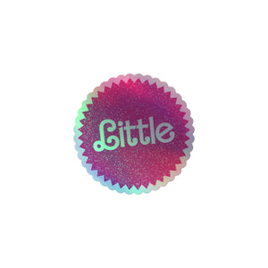 Little Barbie Matel Holographic Sticker