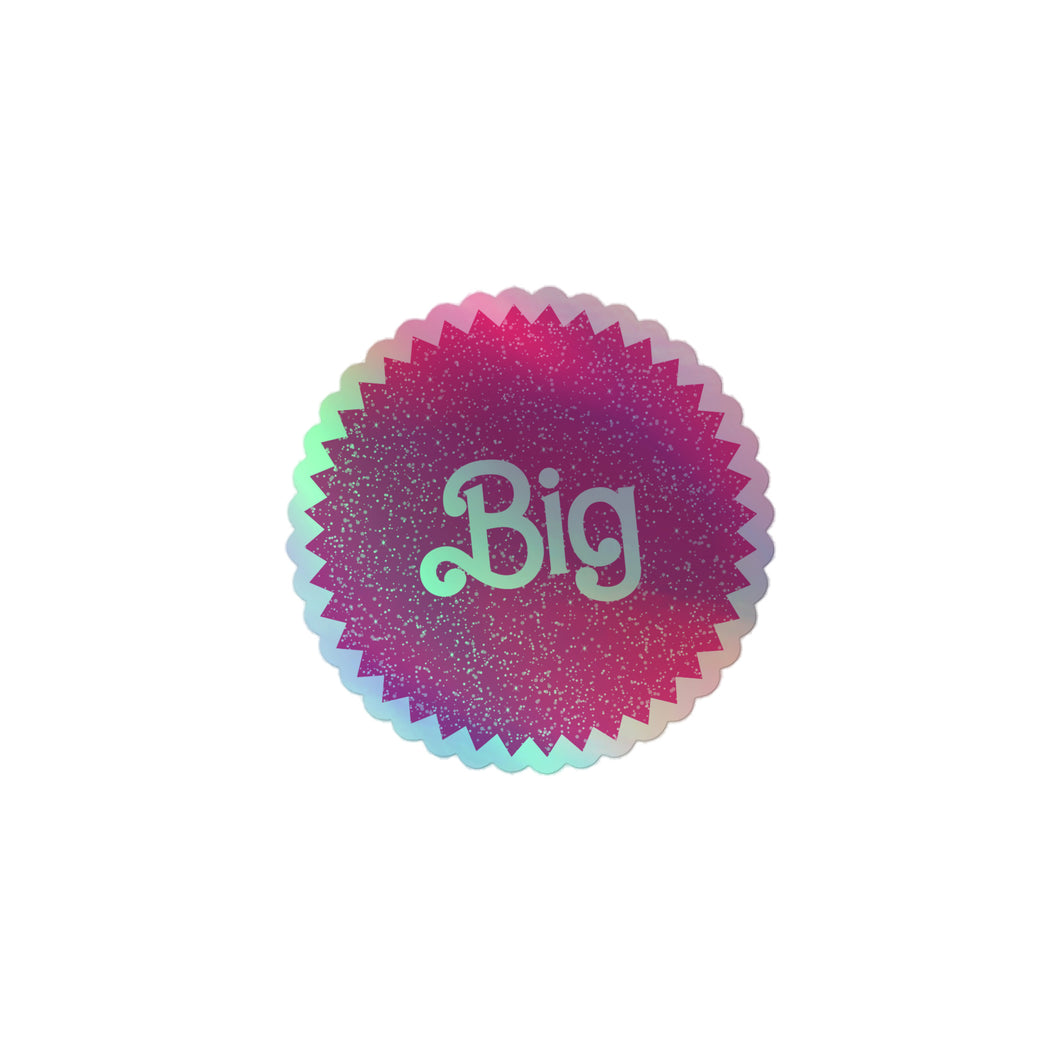 Big Barbie Matel Holographic Sticker