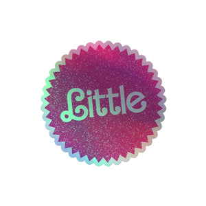 Little Barbie Matel Holographic Sticker